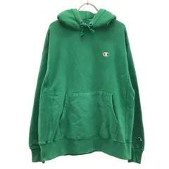 Champion チャンピオン 青タグ REVERSE WEAVE スウェットプルオーバーパーカー  グリーン XLのサムネイル
