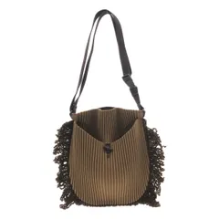PLEATS PLEASE ISSEY MIYAKE プリーツプリーズ イッセイミヤケ フェルトコーデュロイショルダーバッグ PP98-AG561 ブラウンのサムネイル