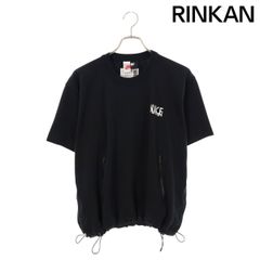 Sacai Nike コラボ ドッキング 切替Tシャツ バックプリーツ 黒 XS