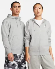XL NIKE ナイキ クラブ フール ジップ フー WHO フーディ グレー ヘザーのサムネイル