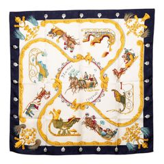 ✨美品✨ HERMÈS エルメス スカーフ カレ90 メリーゴーランド - メルカリ