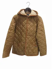 ラベンハム LAVENHAM キルティングジャケット フード ブルゾン キャメル 38サイズ レディースのサムネイル