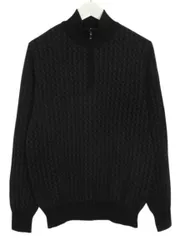 ランバン LANVIN COLLECTION  ニット ジップアップ ジャケット L ブラック 黒 グレー 上着 アウター ウールのサムネイル