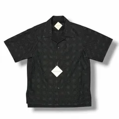 参考上代53900円 未使用 ETHOSENS Embroidly SS shirt エンブロイダリー半袖シャツ  エトセンス 6E125-28 ブラック 2 （4677M）のサムネイル