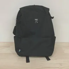美品 moz モズ リュックサック/デイパック/バックパック ブラック 黒 ロゴタグ スウェーデン国旗タグ サイドポケット付[OA04646]のサムネイル