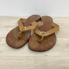トリーバーチ TORY BURCH ビーチサンダル トングサンダル ロゴ金具 ブラウン キャメル レディース[OA04650]のサムネイル