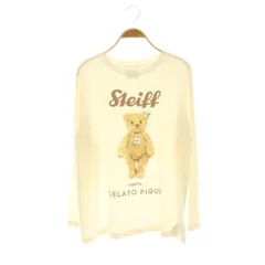 ジェラートピケ gelato pique 24SS シュタイフ Jamesワンポイントプルオーバー Tシャツ カットソー ルームウェア F クリーム マルチカラー /ES ■OSのサムネイル