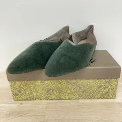 美品 WA ORiental TRaffic パンプス/フラットシューズ 8720 Mサイズ グリーン×ブラウン バイカラー 箱付[OC03160]のサムネイル