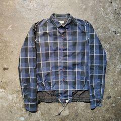 sacai サカイ レイヤードカラー ドローコード シャツ ネイビー サイズ1