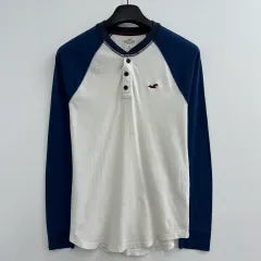 90 ホリスター メンズ ヘンリーネック ロングスリーブ Tシャツのサムネイル
