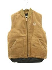 Carhartt ダック地 ベスト V19 DKB ブラウン - メルカリ