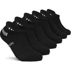 【新品】 [テスラ] 靴下 スポーツソックス 男女兼用 [抗菌防臭・吸汗速乾] くるぶし ショート クッション アウトドア カジュアル ソックス 6足組 メンズ レディース TM-MZS116-JPBLK_S