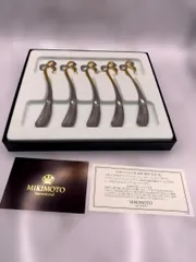 MIKIMOTO 真珠付き　24金仕上げスプーン 5本セットのサムネイル