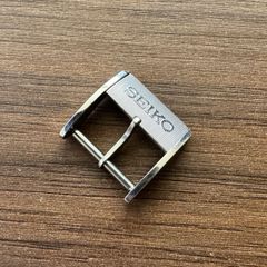 【希少】 VINTAGE SEIKO 尾錠 15mm シルバー 筆記体ロゴ 社外 SEIKO セイコー 尾錠 シルバー 15mm シルバー 純正 ヴィンテージ