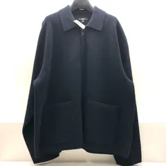 【タグ付き/未使用】UNIQLO：C メンズ フルジップジャケット XXLサイズ ネイビー ウール ユニクロ SGKY26-2414のサムネイル