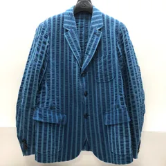 The Stylist Japan メンズ ジャケット Mサイズ ストライプ ブルー ザスタイリストジャパン SGKY26-2260のサムネイル
