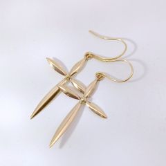 希少 YSL イヴサンローラン フックピアス クロス ヴィンテージ 