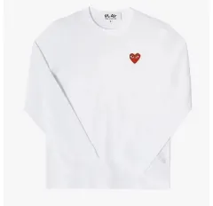 コム・デ・ギャルソン PLAY 白 長袖 Tシャツのサムネイル