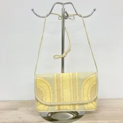 Carlos Falchi/カルロスファルチ ショルダーバッグ レディース イエロー系 パイソン/蛇革 切替 鞄[OA04495]のサムネイル