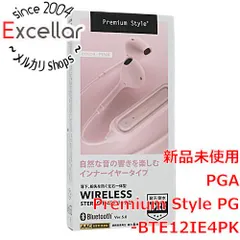 [bn:2] PGA　ワイヤレスステレオイヤホン Premium Style PG-BTE12IE4PK　ピンクのサムネイル