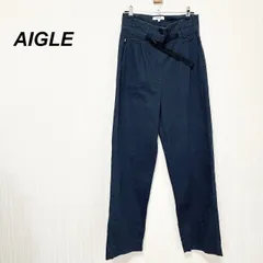 AIGLE エーグル ブラック ベルト付き パンツ ズボンのサムネイル