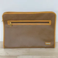 LANCEL/ランセル クラッチバッグ/セカンドバッグ ブラウン/茶色 ロゴプレート イタリア製/Made in Italy[OI03409]のサムネイル