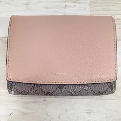 PATRICK COX/パトリックコックス 二つ折り財布 ピンク×グレー系 百合の紋章/モノグラム柄 レディース ウォレット[OA04591]のサムネイル