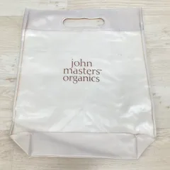 john masters organics ビニールバッグ/クリアバッグ 半透明 ホワイト/白 ロゴ入り ショッパー/手提げ袋[OA04619]のサムネイル