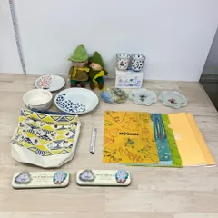 ムーミン グッズ まとめ 19点 セット 缶ペンケース/湯のみ/クリアファイル/お皿/鉛筆/ぬいぐるみ/保冷バック 等 80サイズ[OK03981]のサムネイル