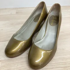COLE HAAN/コールハーン パンプス 6 1/2B (23.5cm相当) ゴールド系 エナメル ウェッジソール NIKE AIR[OL00222]のサムネイル