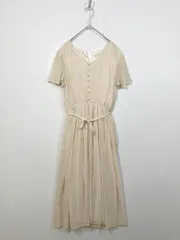 BE RADIANCE ビーラディエンス BROP-0328X 定価13200円 マジョリカ プリーツ ワンピース ワンピース sizeF/ベージュ ■◆レディースのサムネイル