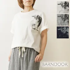 【新品】【BARNDOOR バーンドア】コットン ねこポケ プリント Tシャツ (1203057)レディース 春 夏 猫 ネコ にゃんこ カットソー 半袖 ゆったり 北欧 涼しい ナチュラル 服 おしゃれ コーディネート 人気 60代 50代 40代 30代のサムネイル