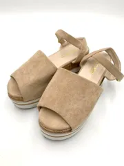 one after another NICE CLAUP ワンアフターアナザーナイスクラップ 厚底 ジュート サンダル sizeM/ベージュ ■◆レディースのサムネイル