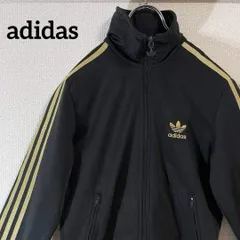 adidas アディダス　トラックジャケット　ファイヤーバード　ブルゾンジャージ　黒　95 メンズM 古着　26-226-24のサムネイル