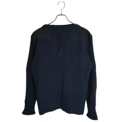 N.Peal エヌピール × 007 Army Sweater NTTD ウール カシミヤ リブド アーミー ニット セーター NPG0007526 M ネイビー メンズのサムネイル