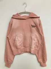 Younger Song ヤンガーソング パーカー S ピンク コットン スウェット バックプリント ワンポイント ブランドロゴ プルオーバー 長袖 メンズ レディースのサムネイル