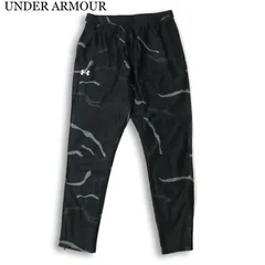 UNDER ARMOUR アンダーアーマー 通年★ カモフラ ジャージ 裾ジップ パンツ 大きいサイズ Sz.XL メンズ 黒 トレーニングのサムネイル