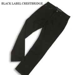 BLACK LABEL CRESTBRIDGE ブラックレーベル クレストブリッジ 通年★ ストレッチ スリム パンツ Sz.M メンズ 黒のサムネイル