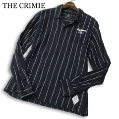 THE CRIMIE クライミー 通年★ 長袖 ストライプ ロゴ刺繍 ワーク シャツ 日本製 Sz.M メンズ ネイビーのサムネイル