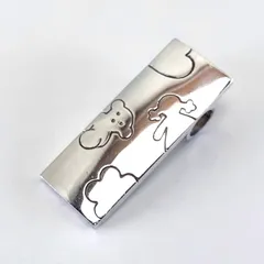 【美品】TOUS トウス／ベア ガール モチーフ ネックレス ペンダントトップ／SV925／シルバーのサムネイル
