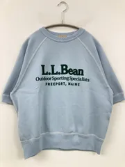 L.L.Bean エルエルビーン スウェット M スカイブルー コットン 前面プリント 半袖 レディースのサムネイル