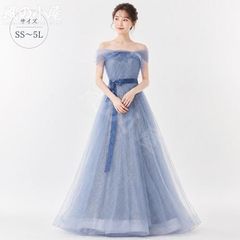 DRESS ROOM AMI カラードレス(ブルー) グラデーション - メルカリ