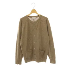 ユナイテッドアローズ ブルーレーベル UNITED ARROWS BLUE LABEL ニットカーディガン クルーネック ウール S モカブラウン /CX ■MAのサムネイル