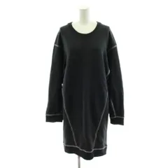 エムエムシックス メゾンマルジェラ MM6 Maison Margiela スウェットワンピース ひざ丈 長袖 M 黒 ブラック S52CT0299 /AN48のサムネイル