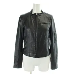 アンタイトル UNTITLED ライダースジャケット レザージャケット 上着 1 黒 ブラック 無地 ノーカラー 長袖 AB153-49340JJ /AP46のサムネイル