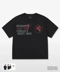 イージーNOEASY ホールス レタリング ヘンリーネック Tシャツのサムネイル