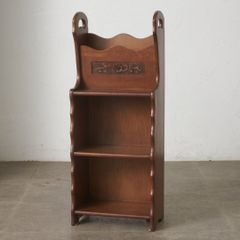 1678 ②ヴィンテージ パイン材のオープンラック 飾り棚 収納棚 本棚