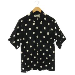 美品】WACKO MARIA ワコマリア ドット オープンカラーシャツ M 黒