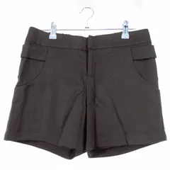 ラウンジドレス ガリャルダガランテ Loungedress GALLARDAGALANTE ショーパン パンツ ショート ジップフライ ウール 無地 F 茶 ブラウン ボトムス /T2のサムネイル