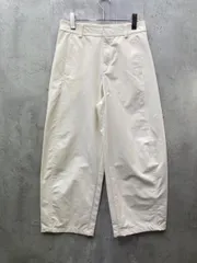 新品訳あり■UNIQLO ユニクロ ジャージーバレルレッグ パンツ シンプル カジュアル sizeM/オフホワイト ■■ レディース